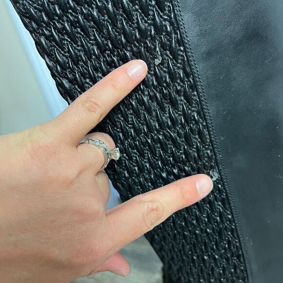 Cole Haan Elverton Knee High Boot Black Leather Women's 10 B Riding - Picture 14 of 16